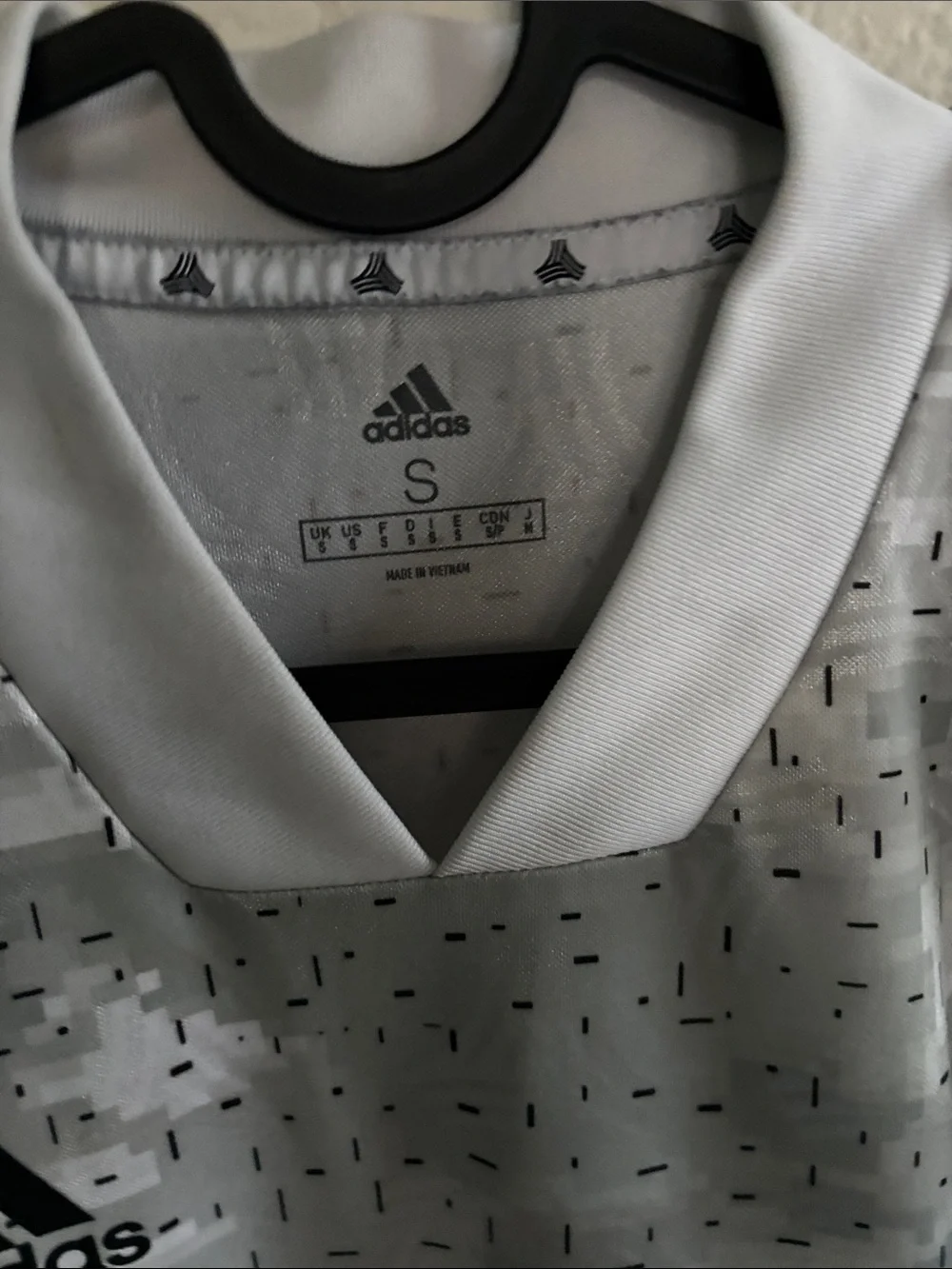 adidas Men’s White & Black Graphic Soccer Jersey